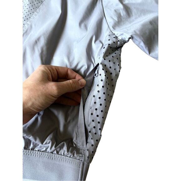 Stella McCartney x Adidas Barricade Bomber Full Zip Jacket size S Gray Silver - Picture 10 of 15